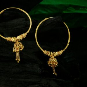 Gold Jhumki Kundal